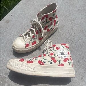 Converse Cherry Pattern High-Tops